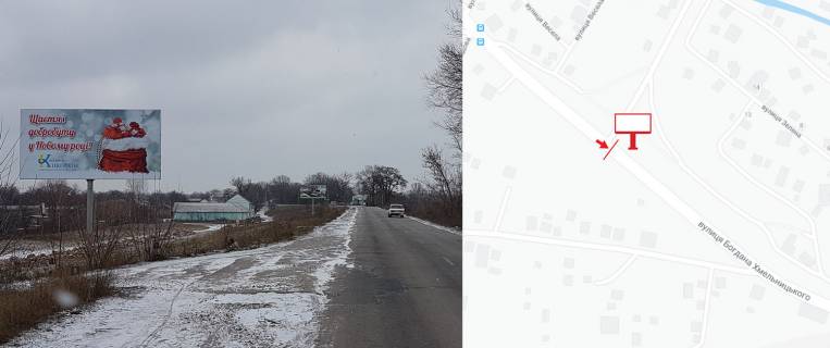 Billboard B in Kremenchuk, 3х6  st. Bogdana Hmel'nic'kogo r-n magazinu Povorot (v'izd v Kremencuk) Photo 1