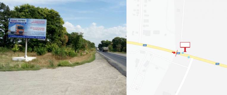 Billboard B in Yalinici, 3х6  st. Kiivs'ka r-n povorotu na Puhal'sinu(v'izd v Kremencuk zboku Kieva, povorot na Vlasivku, ob'izdna dla vantaznogo transportu) Photo 1