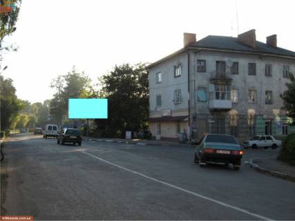 Билборд A в Самборе, 3х6  вул. Шевченка, роздоріжжя траси Львів-Ужгород-Мостиська, 100м до центру, сторона А фото 1