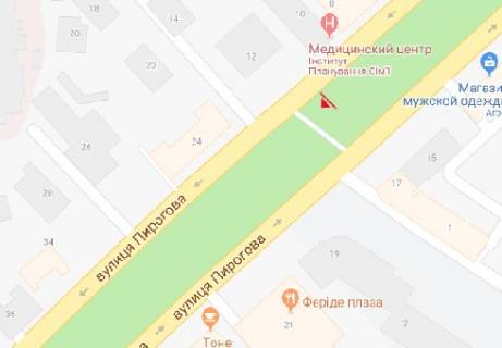 Беклайт B у Вінниці Пирогова вул., 12 схема