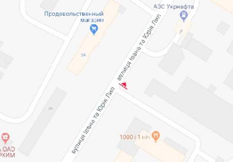 Білборд, Бігборд (Борд)  B у Одесі, 3x6  Івана та Юрія Лип вул. (Гайдара вул.), 13а схема
