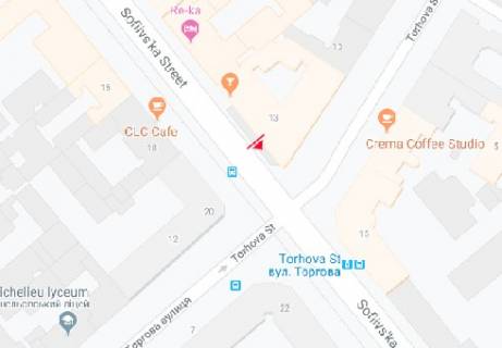 Сiтiлайт B у Одесі, 1.8x1.2  Софіївська вул. - Торгова вул., В місто, B схема