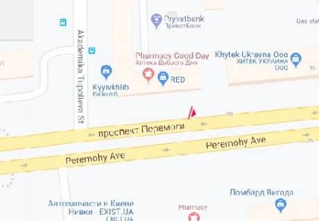 Призма A в Киеве, 3x6  Перемоги пр., 98/2 - 220072 схема