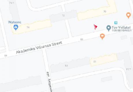 Билборд A в Одессе, 3x6  Чикаленка Євгена вул. (Академіка Вільямса)., 72 схема