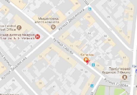 Ситилайт B в Одессе Садовая ул., 13 B схема