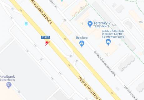 Білборд, Бігборд (Борд)  A у Києві, 3x6  Кільцева дорога схема