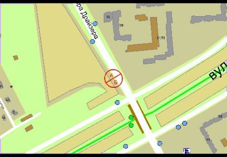 Prismatron, Prism A in Kyiv, 3x6  Drajzera Teodora st., 34/51 - Onore de Bal'zaka st. (svetofor) - 303412 scheme