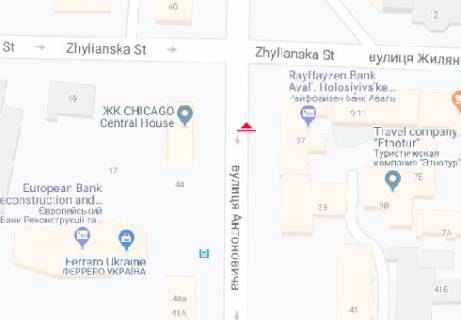 Беклайт A у Києві Антоновича вул. (Горького)., 37/13 схема