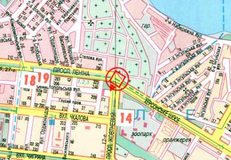 Prismatron, Prism A in Mykolaiv Central'nyj av.- Bogoavlenskij av. - 319178 scheme