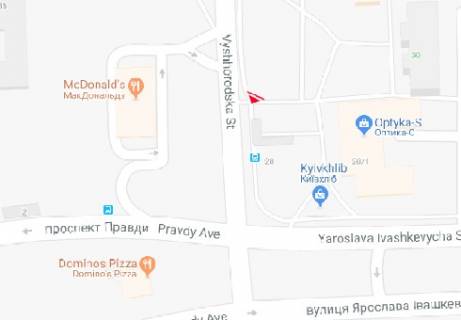 Призма A в Киеве, 3x6  Вишгородська вул., 30 - 178960 схема
