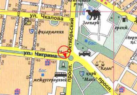 Билборд  в Николаеве, 3x6  Богоявленський (Жовтневий) просп. - Погранична (Чигрина) вул. (кільце) схема