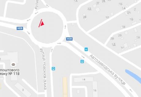 Билборд C в Запорожье, 3x6  Автозаводська вул. - Володимира Українця (Новокузнецька) схема