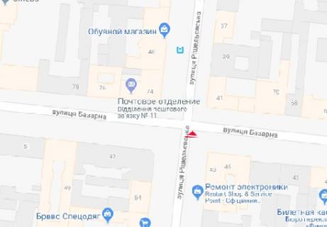 Беклайт A у Одесі Рішельєвська вул., 45 схема