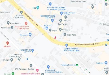 Нестандарт  в Киеве Межигорская ул., 82а схема