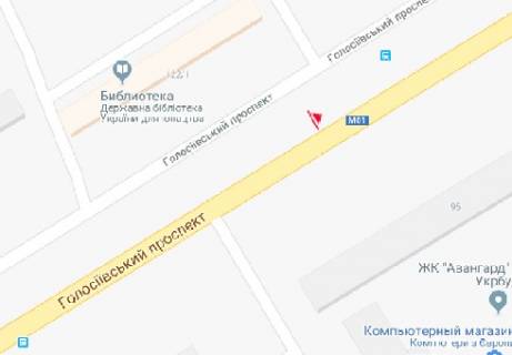 Скроллер A в Киеве Голосеевский  пр., 122/1 - 318460 схема