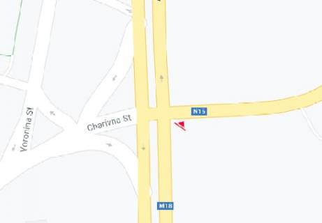 Билборд C в Запорожье Чаривна ул. - Донецкое Шоссе - шоссе Харьков-Симферополь схема