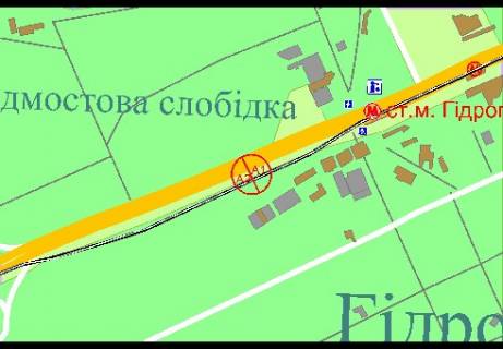 Видеоборд A в Киеве, 3x6  Броварской пр., 3 (движение в сторону правого берега, ст.м. "Гидропарк", слева) - 340658 схема