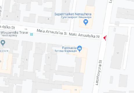 Scrolller, Scroll A in Odessa Belinskogo st., 11 - M. Arnautskaa st. A1 - 320449 scheme