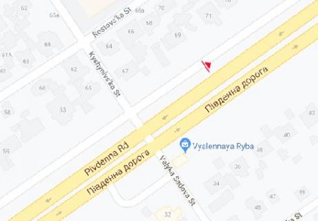 Білборд, Бігборд (Борд)  A у Одесі, 3x6  Південна дорога, 69 схема