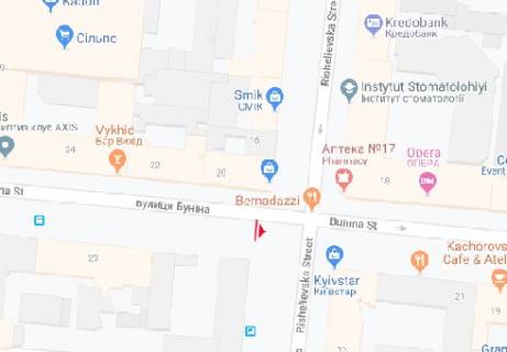 Ситилайт B в Одессе Бунина, ул., 23   B схема