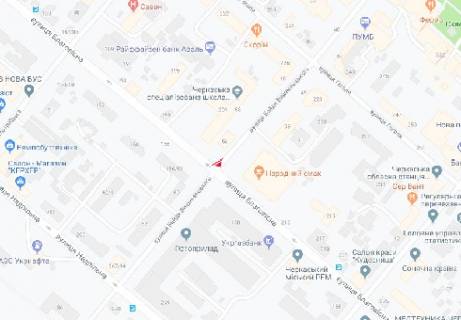 Бэклайт A в Черкассах, 2.3x3.14  Благовісна вул. - Б. Вишневецького вул. (BackLit) схема