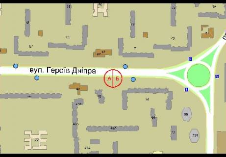 Prismatron, Prism A in Kyiv, 3x6  Geroev Dnepra st., 42 - 303441 scheme