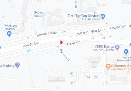 Билборд B в Киеве просп. Європейського Союзу (Правди). (на разделителе) схема