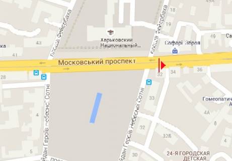 Ситилайт B в Харькове Московский пр., 32 схема