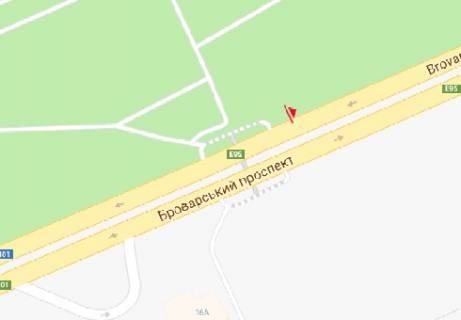 Призма A в Киеве Броварской пр. (напротив дома №9 по ул. Киото) - 318281 схема