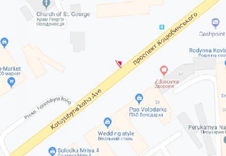 Беклайт A у Вінниці Коцюбинського просп., 70а схема