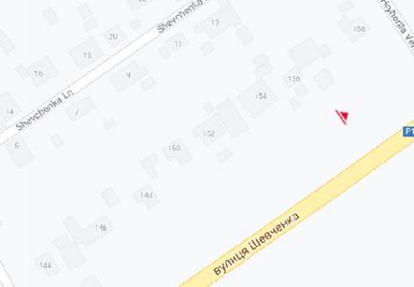 Билборд A в Чернигове Шевченко ул., 156, р-н Бобровица схема