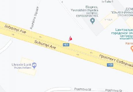 Призма A в Запорожье Соборный пр. (2) (движение от вокзала) - 317564 схема