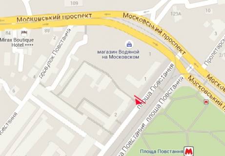 Бэклайт B в Харькове Повстання пл., 1 схема