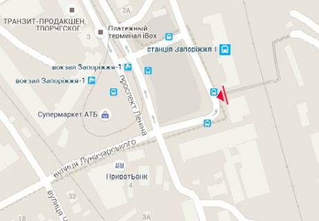 Призма A в Запорожье Запорожский ж_д вокзал, пешеходный переход - 317581 схема