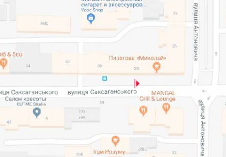 Ситискролл A в Киеве Саксаганского ул., 28 схема