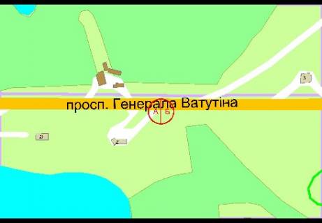 Бэклайт B в Киеве Шухевича пр., 2Г  (біля АЗС "WOG") схема