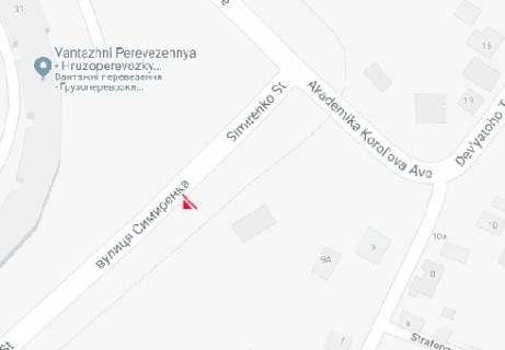 Билборд A в Киеве, 3x6  Симиренка вул., 31 схема