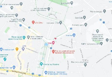 Нестандарт  у Рівному Мира пр., 2 схема