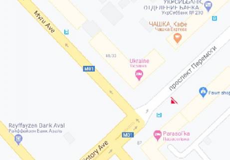 Сiтiлайт A у Чернігові Победы пр., магазин Бергофф   схема