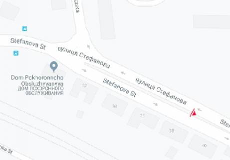 Білборд, Бігборд (Борд)  B у Запоріжжі, 3x6  Стефанова вул., 34 схема