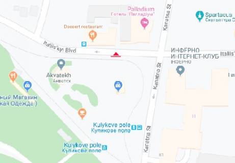 Білборд, Бігборд (Борд)  B у Одесі, 2.3x3.14  Італійський б-р., 11 навпроти (BackLit) схема