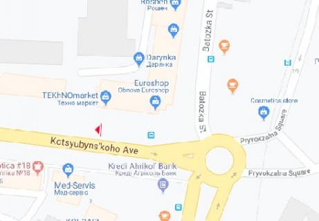 Бэклайт B в Виннице Коцюбинського просп., 4 схема