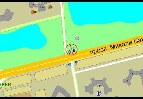 Video Billboard A in Kyiv, 3x6  Bazana av., (dvizenie v centr, m.Poznaki) - 340069 scheme