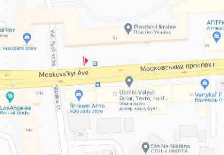 Бэклайт A в Харькове Героїв Харкова просп. (Московський просп.), 93 схема