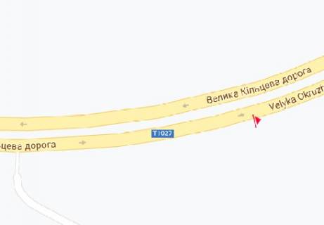 Білборд, Бігборд (Борд)  B у Києві, 3x6  Велика Кільцева дорога вул. схема