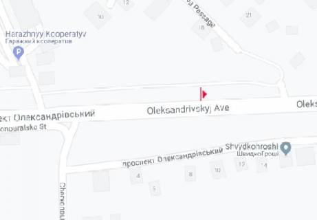Білборд, Бігборд (Борд)  A у Харкові, 3x6  Олександрівський пров. - Бердичівський проїзд (Васнецова) схема