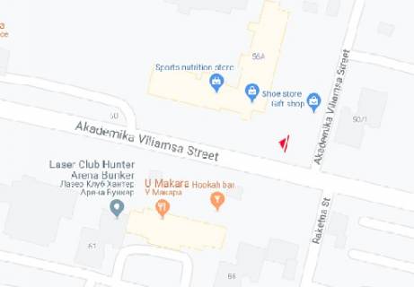Билборд B в Одессе, 3x6  Чикаленка Євгена вул. (Академіка Вільямса)., 56а схема