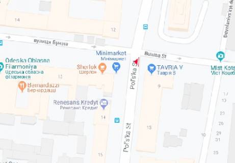 Scrolller, Scroll A in Odessa Bunina st. - Pol'skaa st. A1 - 320445 scheme