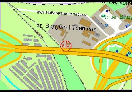Бэклайт A в Киеве, 3x6  Саперно-Слободская ул., 31 (въезд) схема