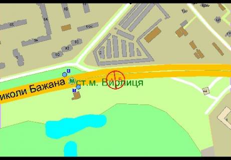 Бэклайт A в Киеве, 8x4  Бажана Николая пр., ст.м. "Вырлица", в Борисполь схема